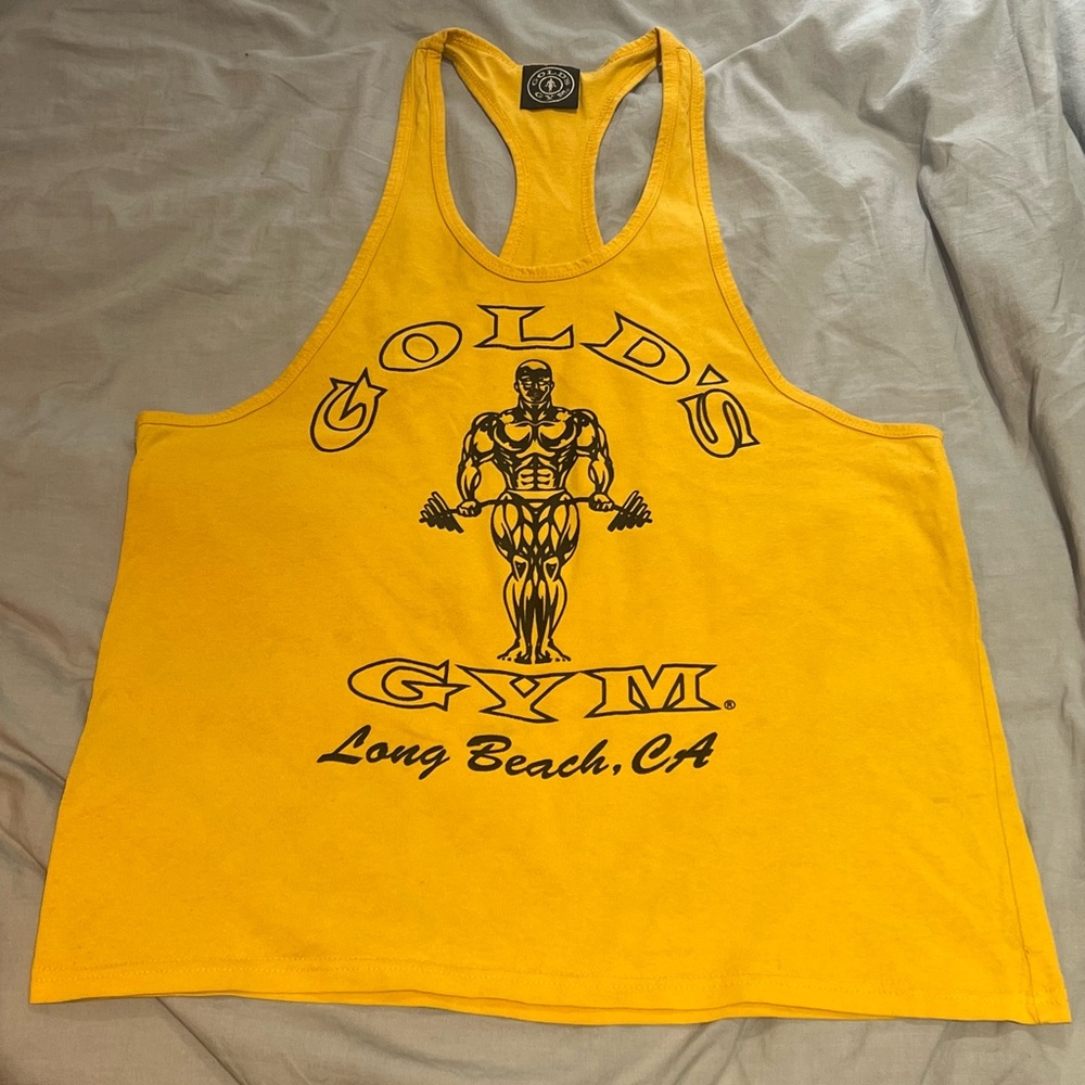 Licensed GOLDS gym stringer. Size M - Long Beach, CA